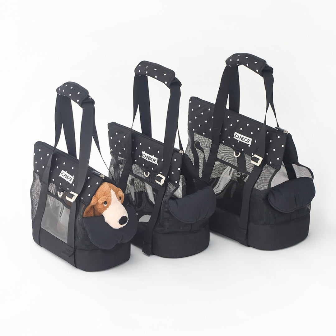 ※予約販売【iCANDOR】BRISBANE BAG（CAPRI BLACK）｜犬用バッグ