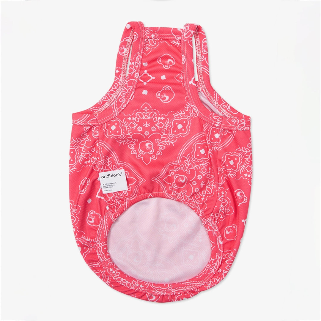 ※予約販売【andblank】Joy Bear Bandana Bug Guard Cooling Sleeveless（Pink）