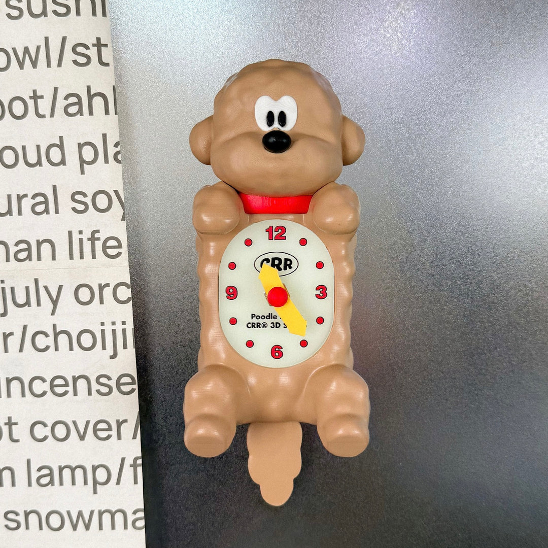 ※予約販売【CRR】Shaketail Duchs Mini Wall Clock（Poodle）
