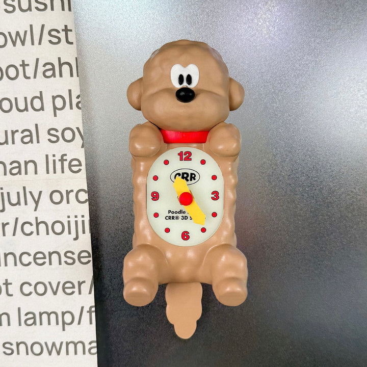 ※予約販売【CRR】Shaketail Duchs Mini Wall Clock（Poodle）