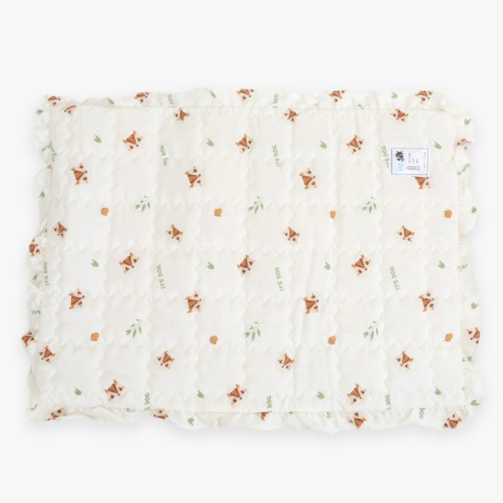 ※予約販売【ITS DOG】Rayon Cooling Squirrel Frill Mat（Ivory）
