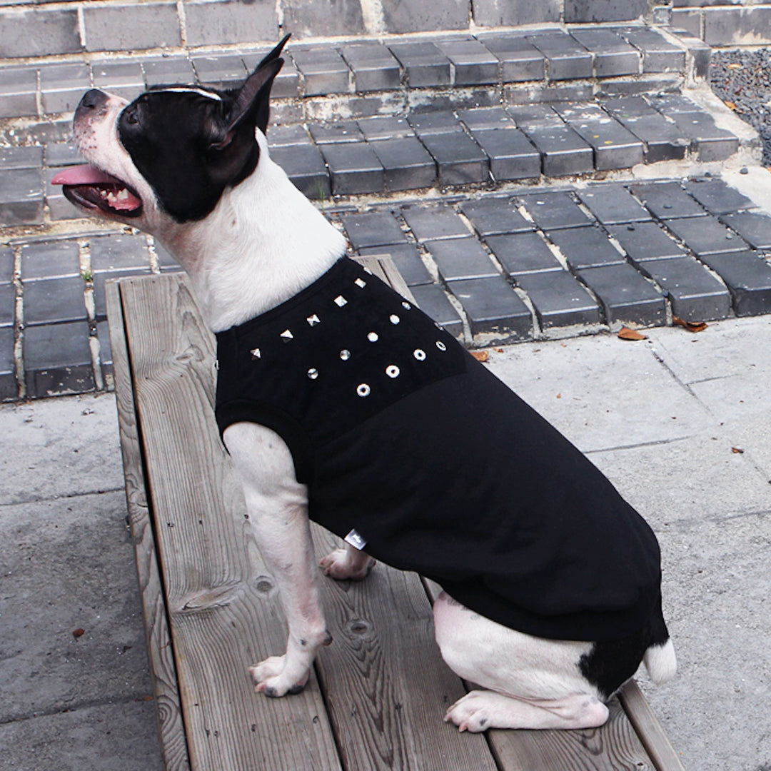 ※予約販売【ITS DOG】Studded Leather T-Shirt