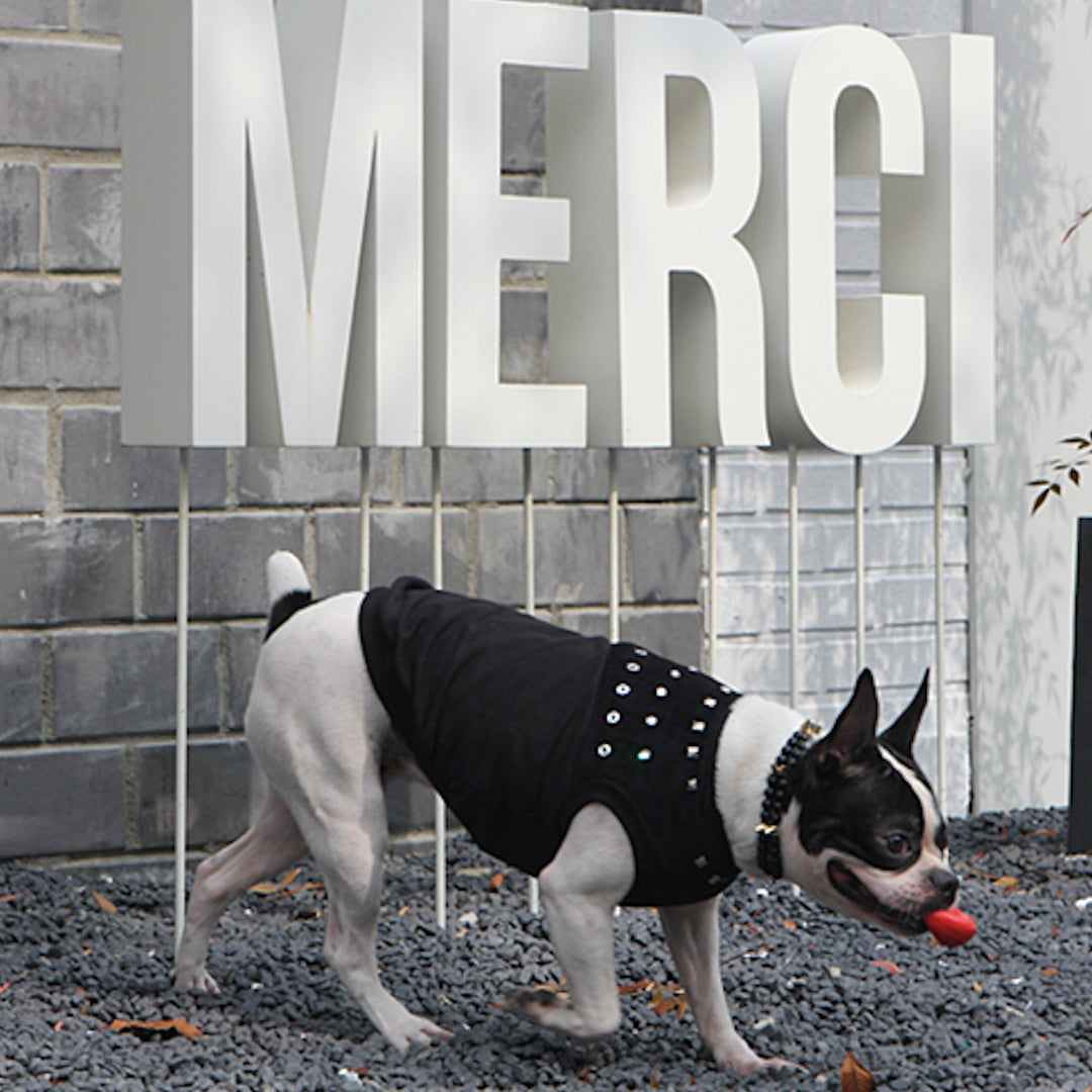 ※予約販売【ITS DOG】Studded Leather T-Shirt