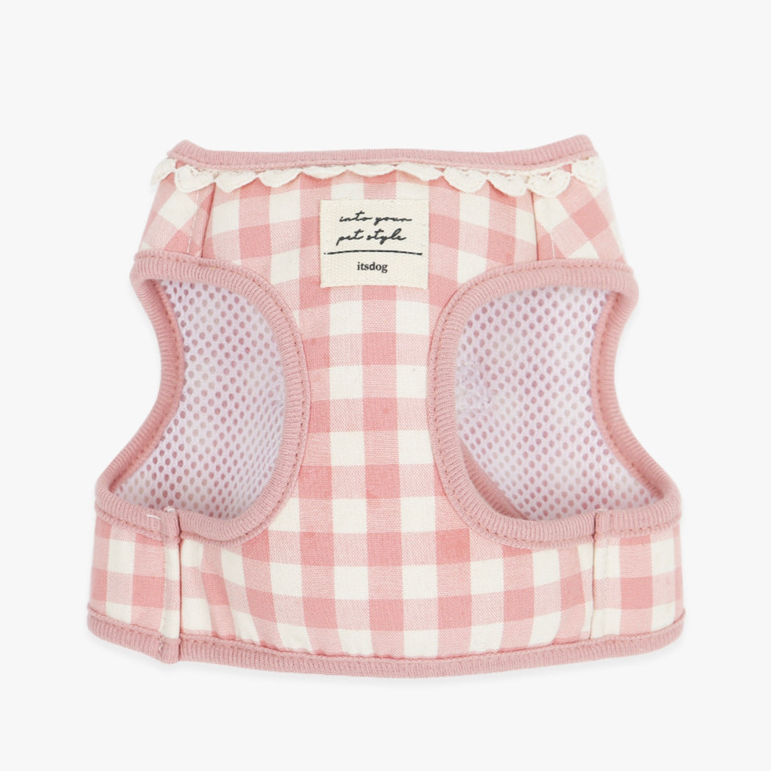 ※予約販売【ITS DOG】Heart check harness（Pink）｜犬用ハーネス