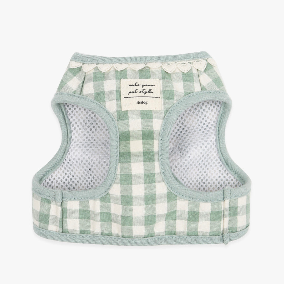 ※予約販売【ITS DOG】Heart check harness（Mint）｜犬用ハーネス