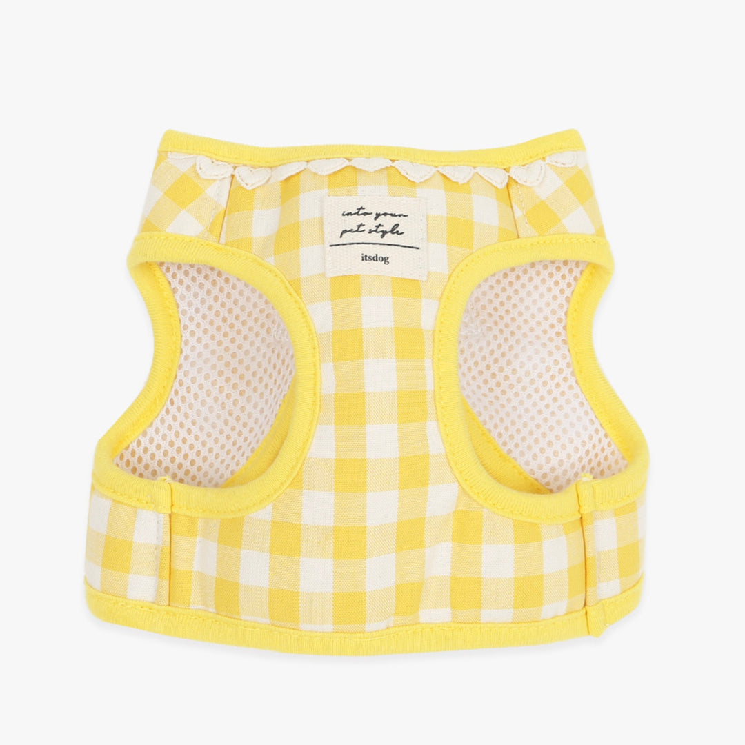 ※予約販売【ITS DOG】Heart check harness（Yellow）｜犬用ハーネス