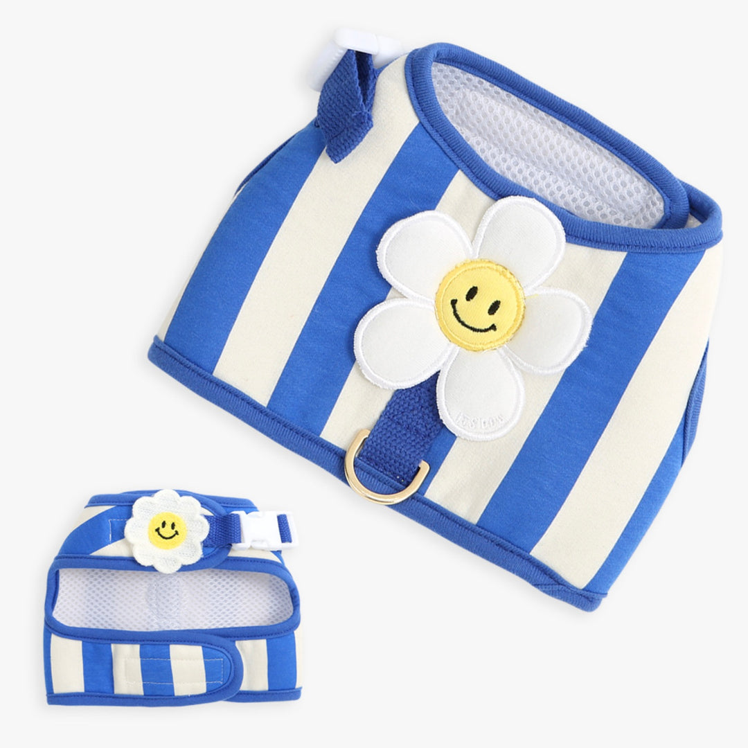 ※予約販売【ITS DOG】Smile Daisy Harness（Blue）｜犬用ハーネス