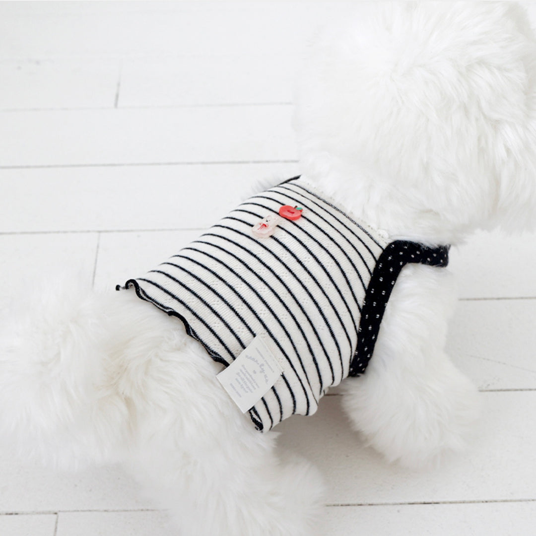 ※予約販売【near by us】Pinter Button Crop Top（Black）