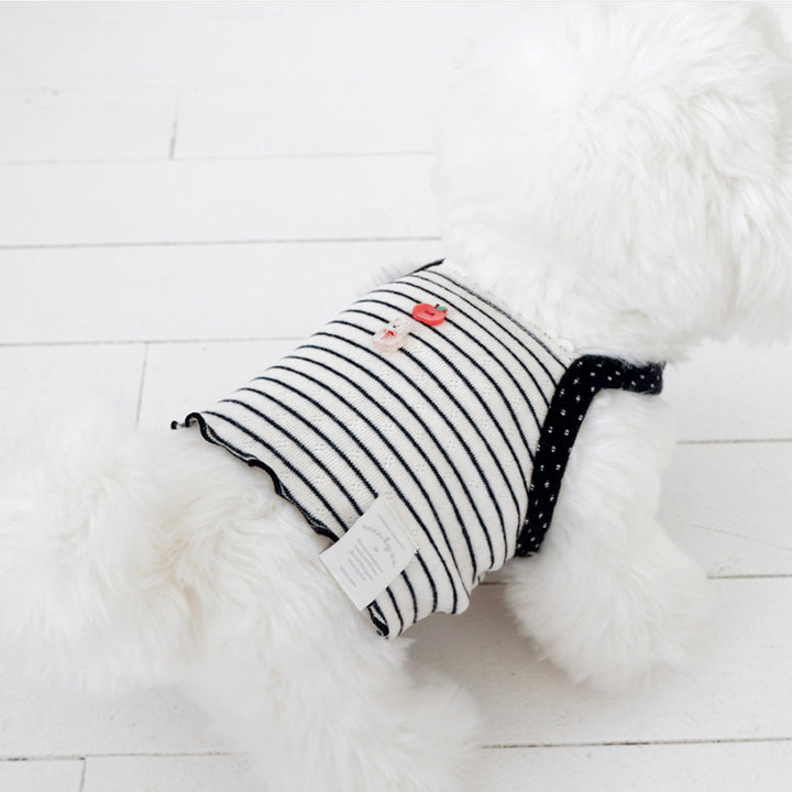 ※予約販売【near by us】Pinter Button Crop Top（Black）