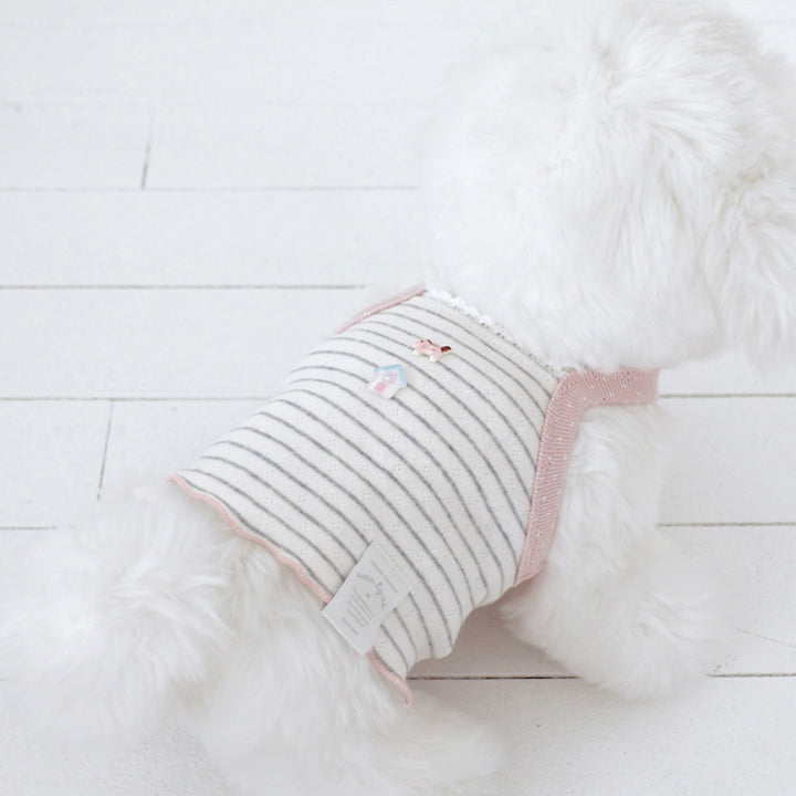 ※予約販売【near by us】Pinter Button Crop Top（Gray）