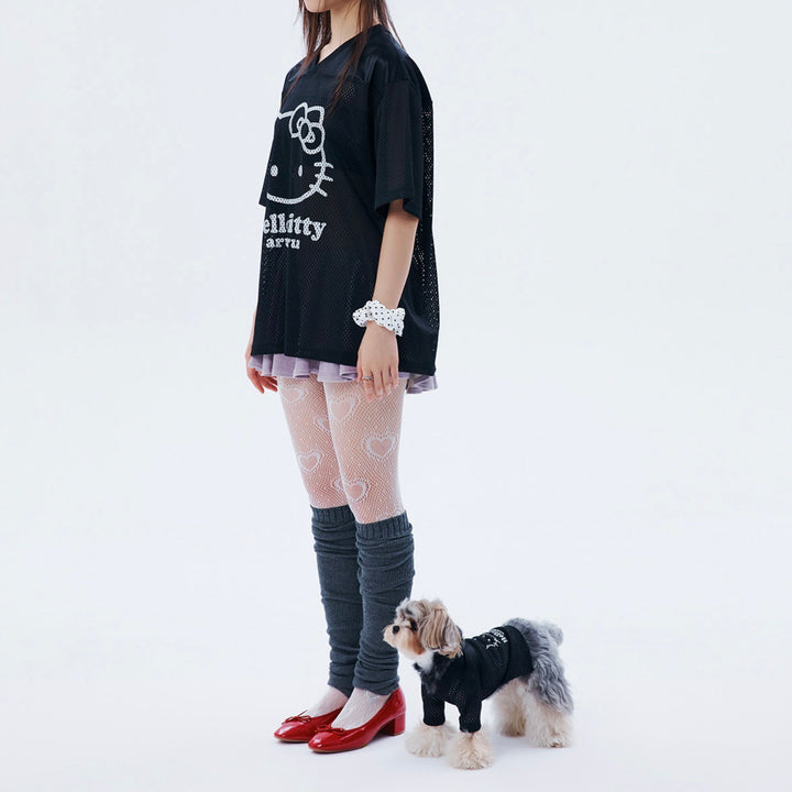 ※予約販売【ARUMARU】HELLO KITTY × ARUMARU Pet FootBall Jersey（Black）
