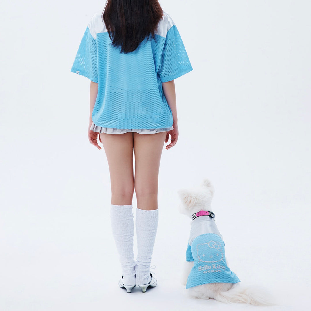 ※予約販売【ARUMARU】HELLO KITTY × ARUMARU Pet FootBall Jersey（Sky Blue）
