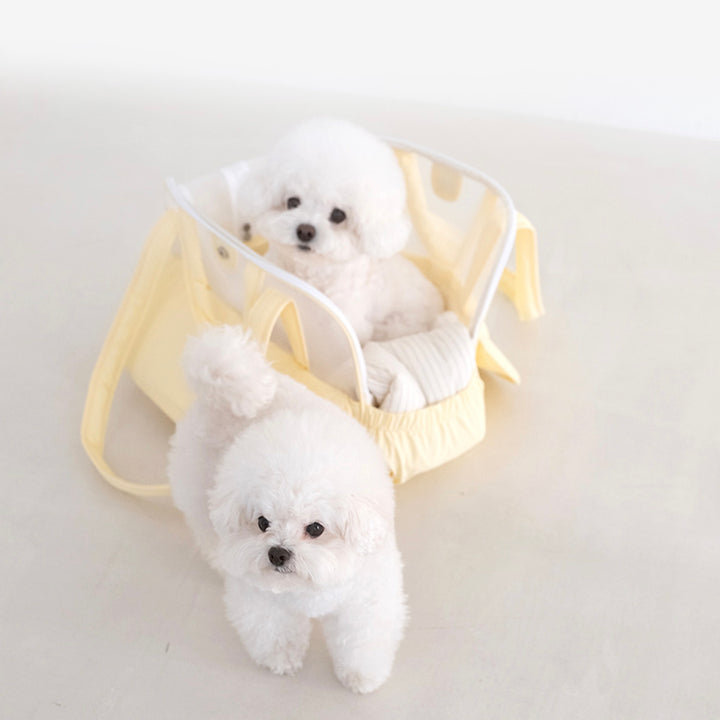 ※予約販売【a tous moments】Frou Frou Bag - Lemon Edition（Cushion + Shoulder Pad Set）｜犬用バッグ