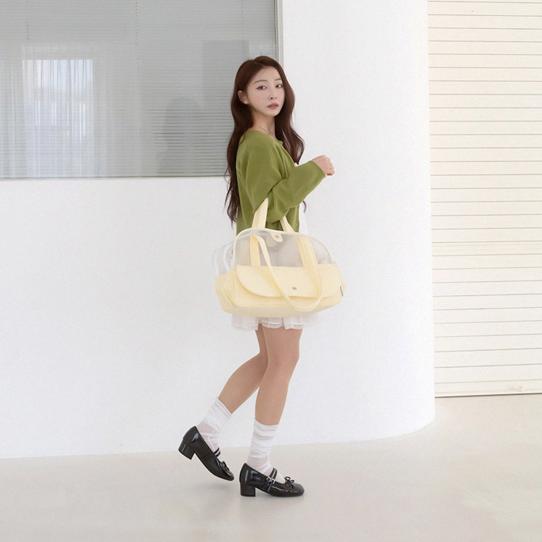 ※予約販売【a tous moments】Frou Frou Bag - Lemon Edition（Cushion + Shoulder Pad Set）｜犬用バッグ