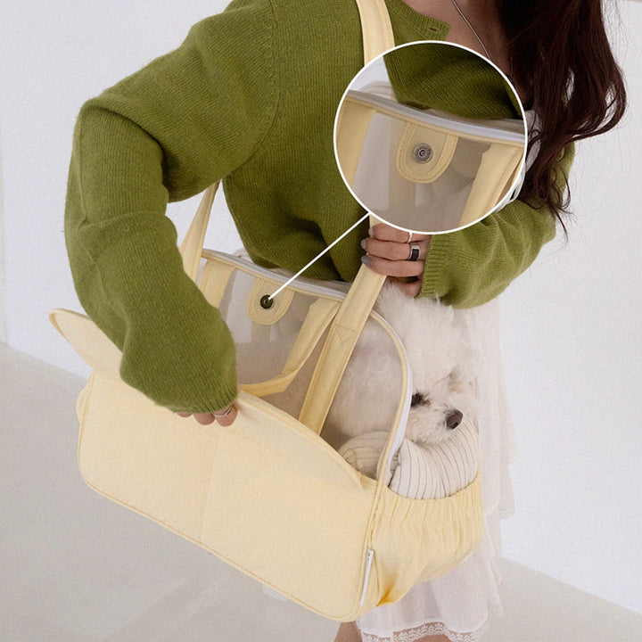※予約販売【a tous moments】Frou Frou Bag - Lemon Edition（Cushion + Shoulder Pad Set）｜犬用バッグ