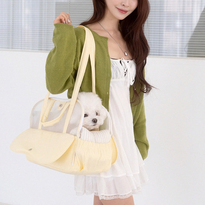 ※予約販売【a tous moments】Frou Frou Bag - Lemon Edition（Cushion + Shoulder Pad Set）｜犬用バッグ