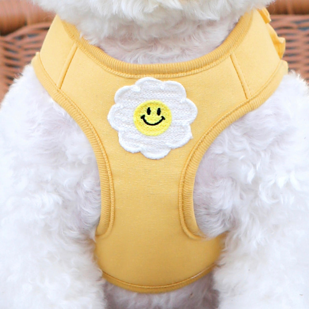 ※予約販売【ITS DOG】Daisy Frill Harness（Yellow）｜犬用ハーネス