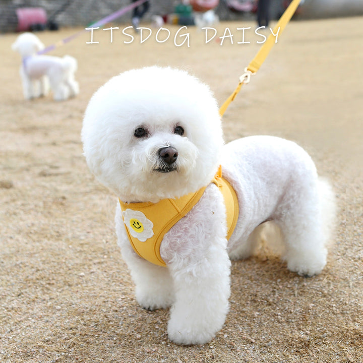 ※予約販売【ITS DOG】Daisy Frill Harness（Yellow）｜犬用ハーネス