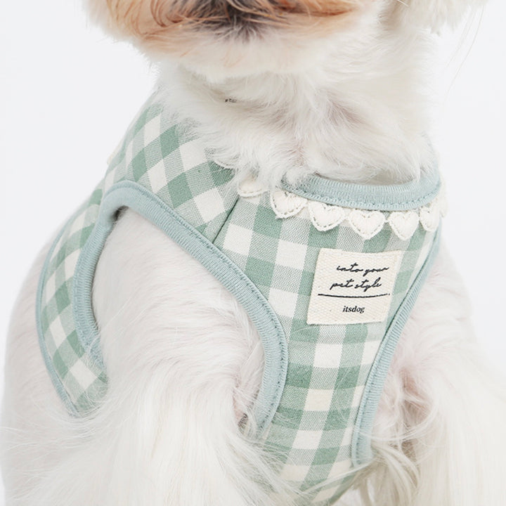 ※予約販売【ITS DOG】Heart check harness（Mint）｜犬用ハーネス
