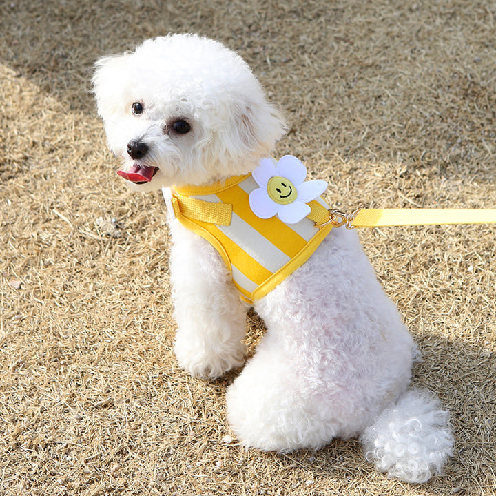 ※予約販売【ITS DOG】Smile Daisy Harness（Yellow）｜犬用ハーネス