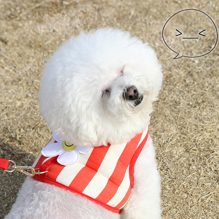 ※予約販売【ITS DOG】Smile Daisy Harness（Red）｜犬用ハーネス