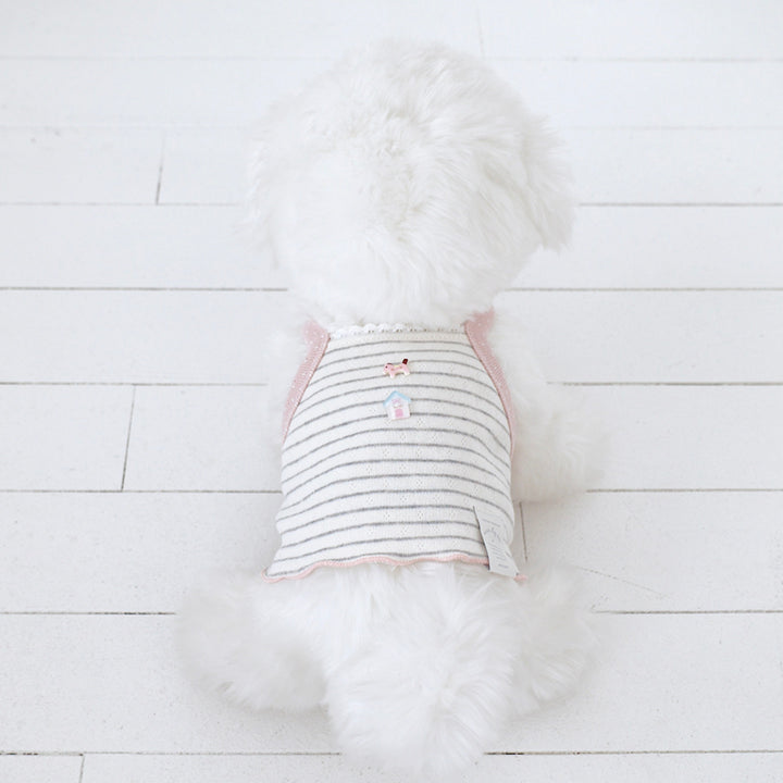 ※予約販売【near by us】Pinter Button Crop Top（Gray）