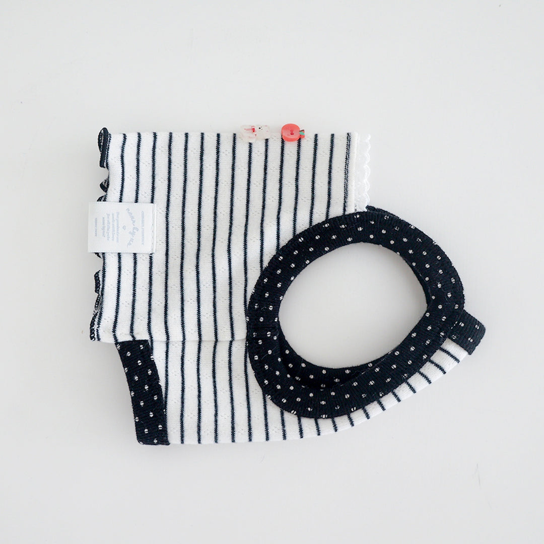 ※予約販売【near by us】Pinter Button Crop Top（Black）