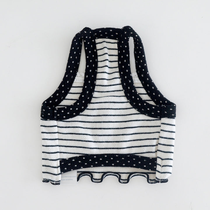 ※予約販売【near by us】Pinter Button Crop Top（Black）