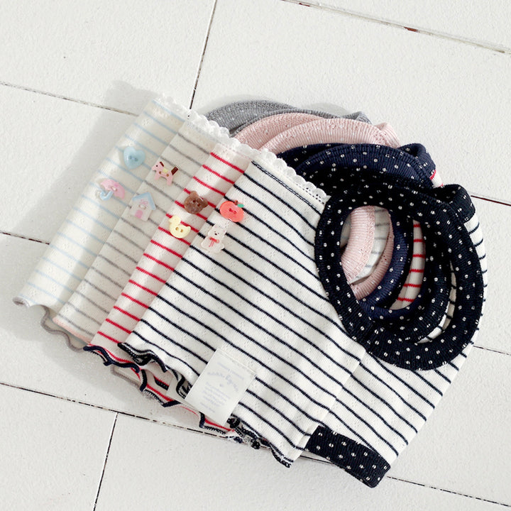 ※予約販売【near by us】Pinter Button Crop Top（Black）