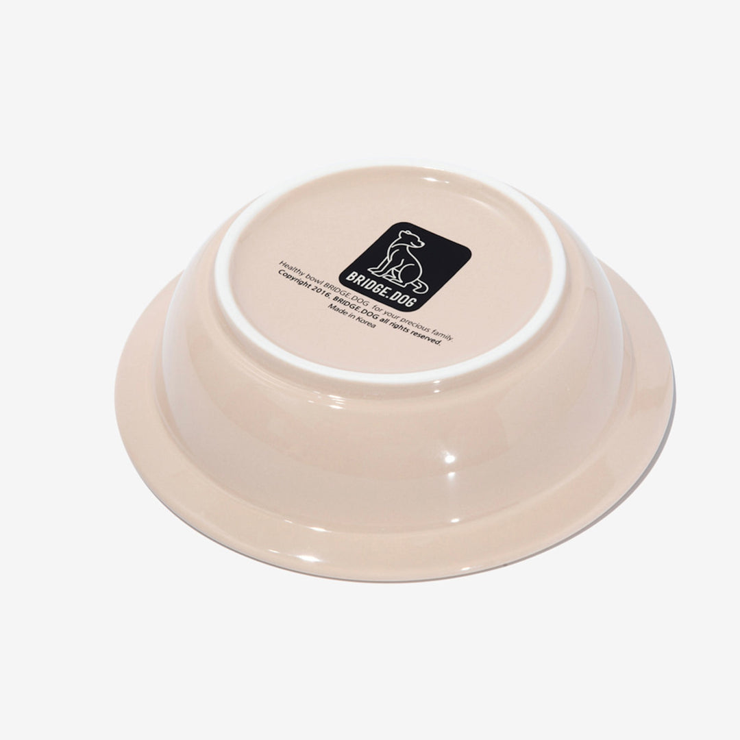 ※予約販売【BRIDGE.DOG】BRIDGE BASIC DISH（BEIGE）艶あり