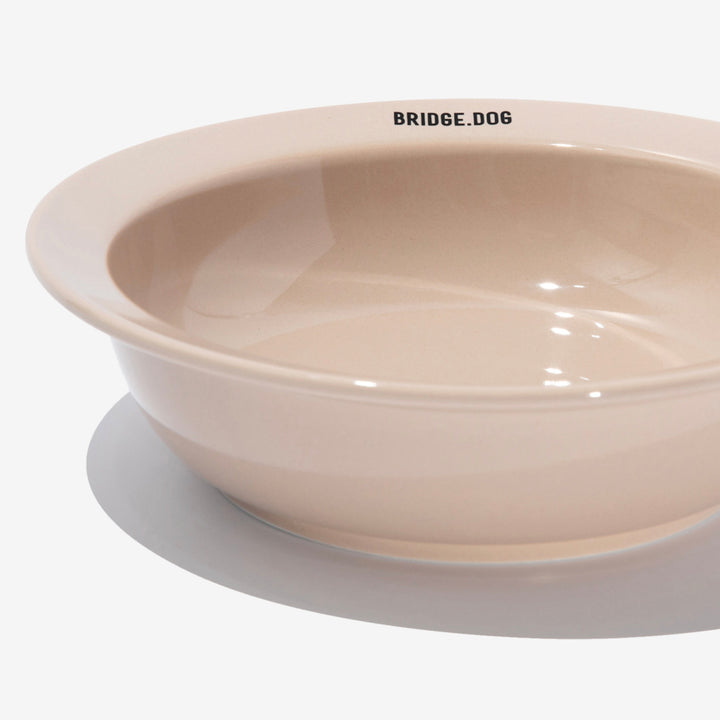 ※予約販売【BRIDGE.DOG】BRIDGE BASIC DISH（BEIGE）艶あり