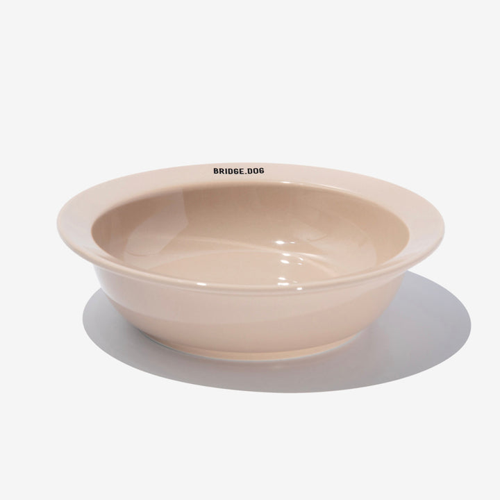 ※予約販売【BRIDGE.DOG】BRIDGE BASIC DISH（BEIGE）艶あり