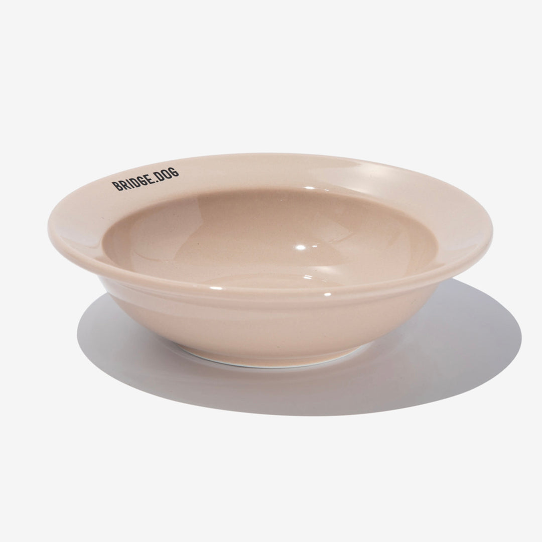 ※予約販売【BRIDGE.DOG】BRIDGE MINI DISH（BEIGE）艶あり