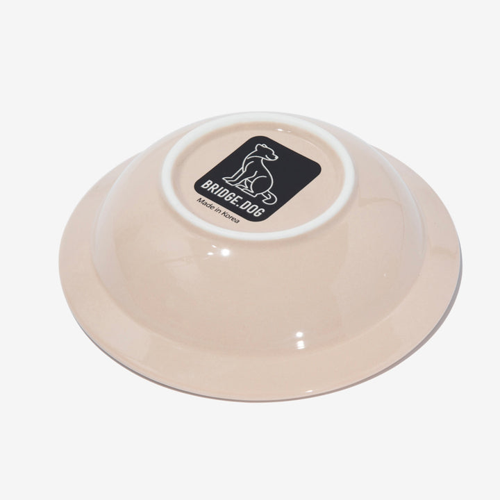 ※予約販売【BRIDGE.DOG】BRIDGE MINI DISH（BEIGE）艶あり