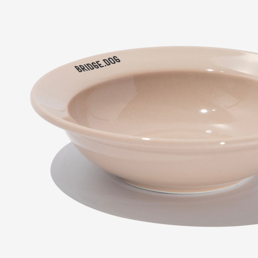 ※予約販売【BRIDGE.DOG】BRIDGE MINI DISH（BEIGE）艶あり
