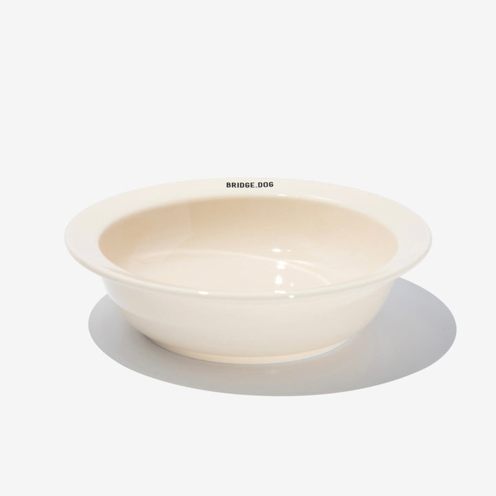 ※予約販売【BRIDGE.DOG】BRIDGE BASIC DISH（BABY CREAM）艶あり