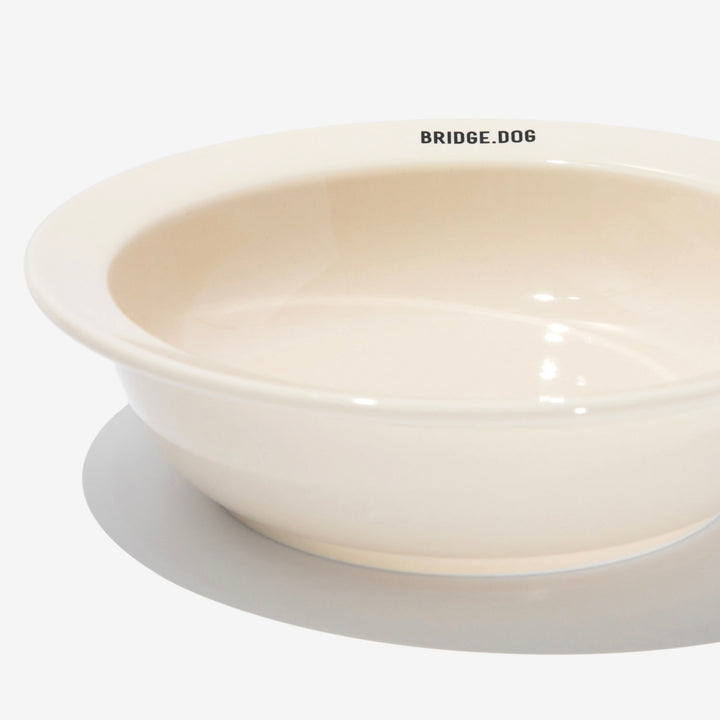 ※予約販売【BRIDGE.DOG】BRIDGE BASIC DISH（BABY CREAM）艶あり