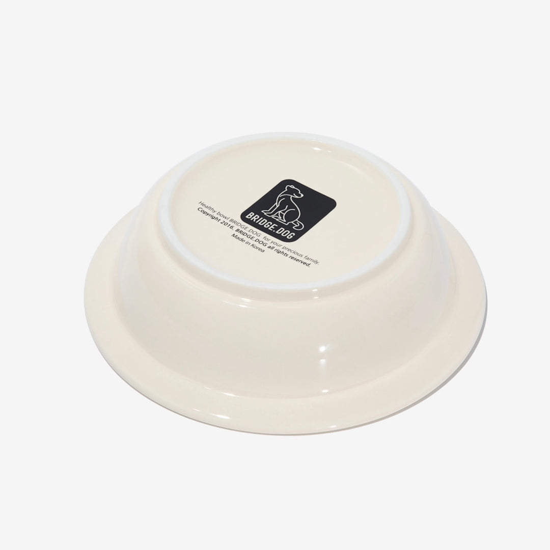 ※予約販売【BRIDGE.DOG】BRIDGE BASIC DISH（BABY CREAM）艶あり