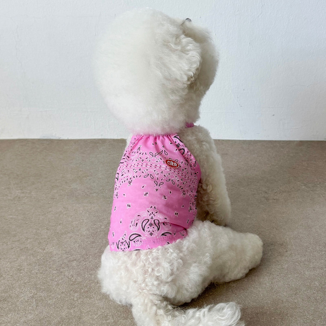 即納【CRR】Soft Paisley Strap Top（Pink）