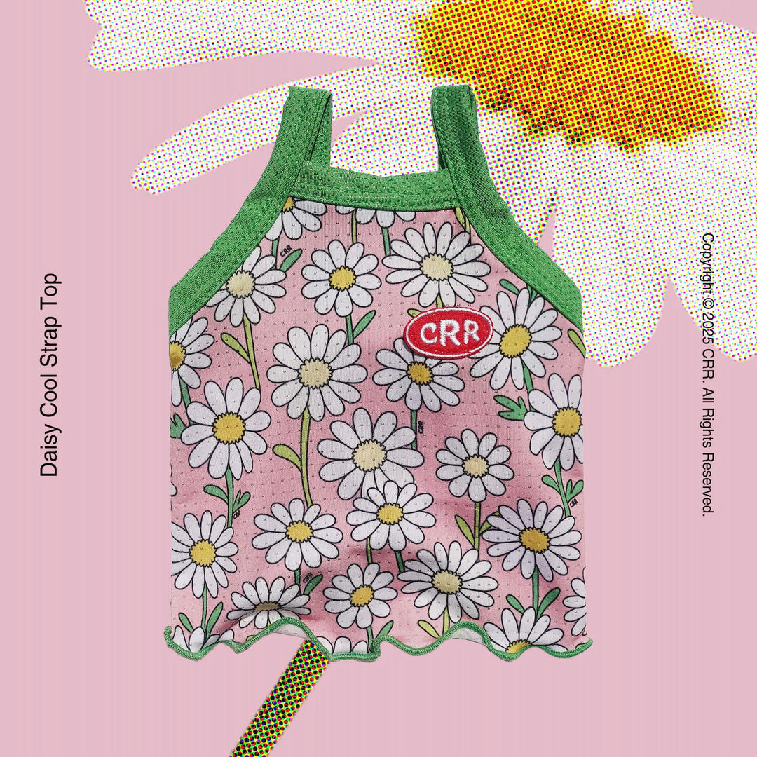 即納【CRR】Green Daisy Cool Strap Top