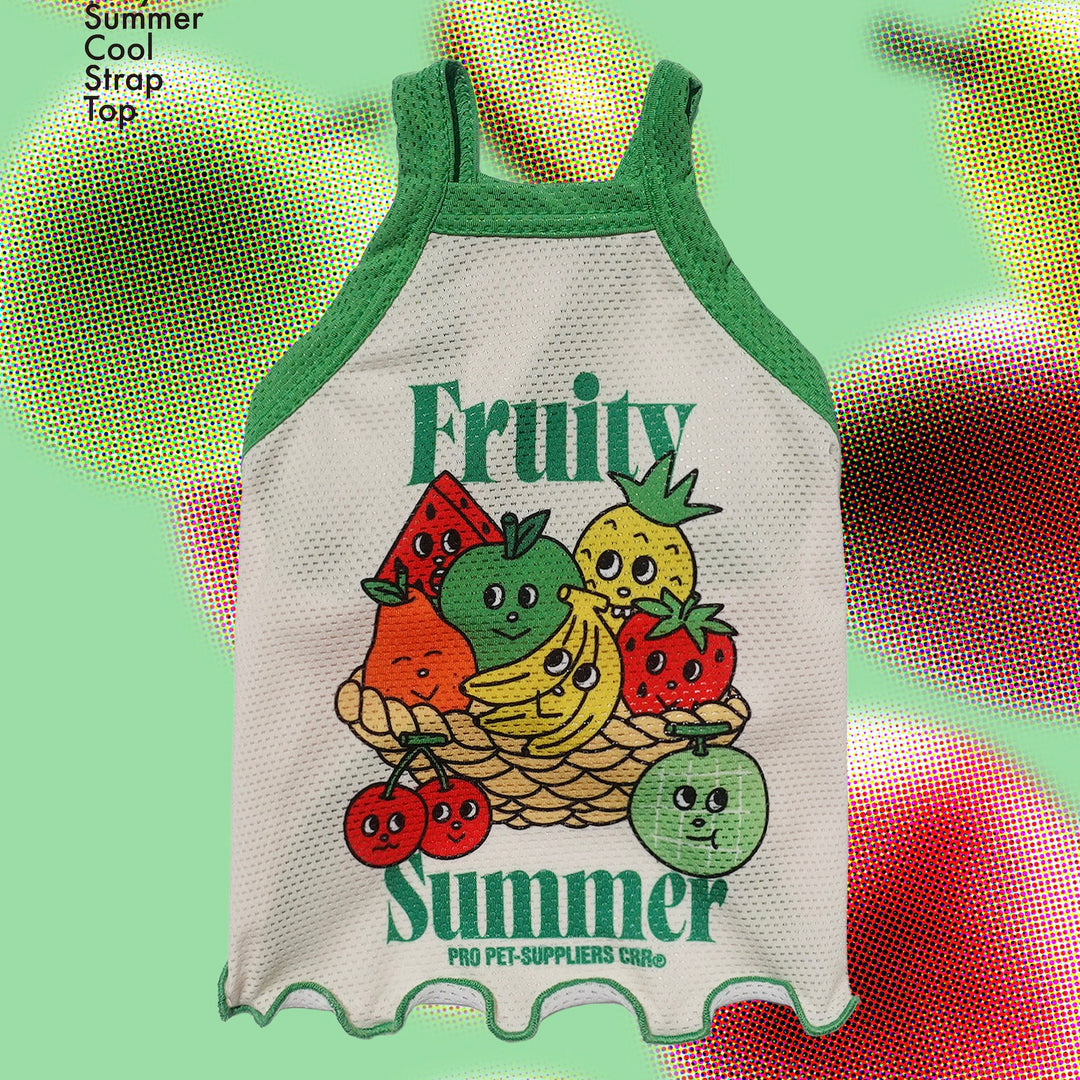 即納【CRR】Fruity Summer Cool Strap Top（Green）