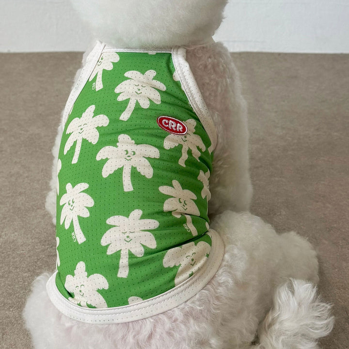 即納【CRR】Happy Sun Palm Cool Strap Top（Green）