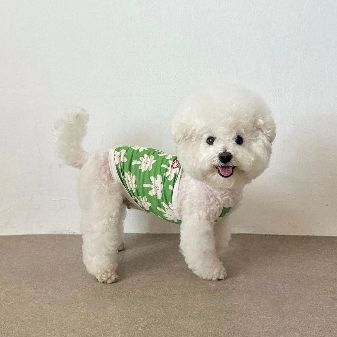 即納【CRR】Happy Sun Palm Cool Strap Top（Green）