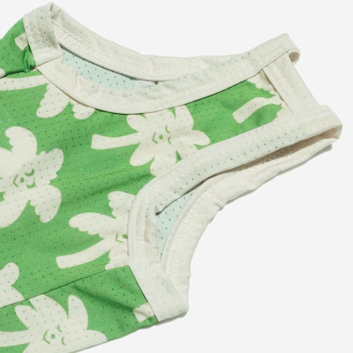 即納【CRR】Happy Sun Palm Cool Strap Top（Green）