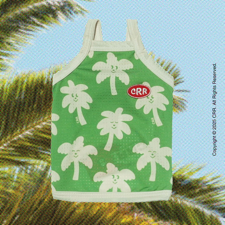 即納【CRR】Happy Sun Palm Cool Strap Top（Green）