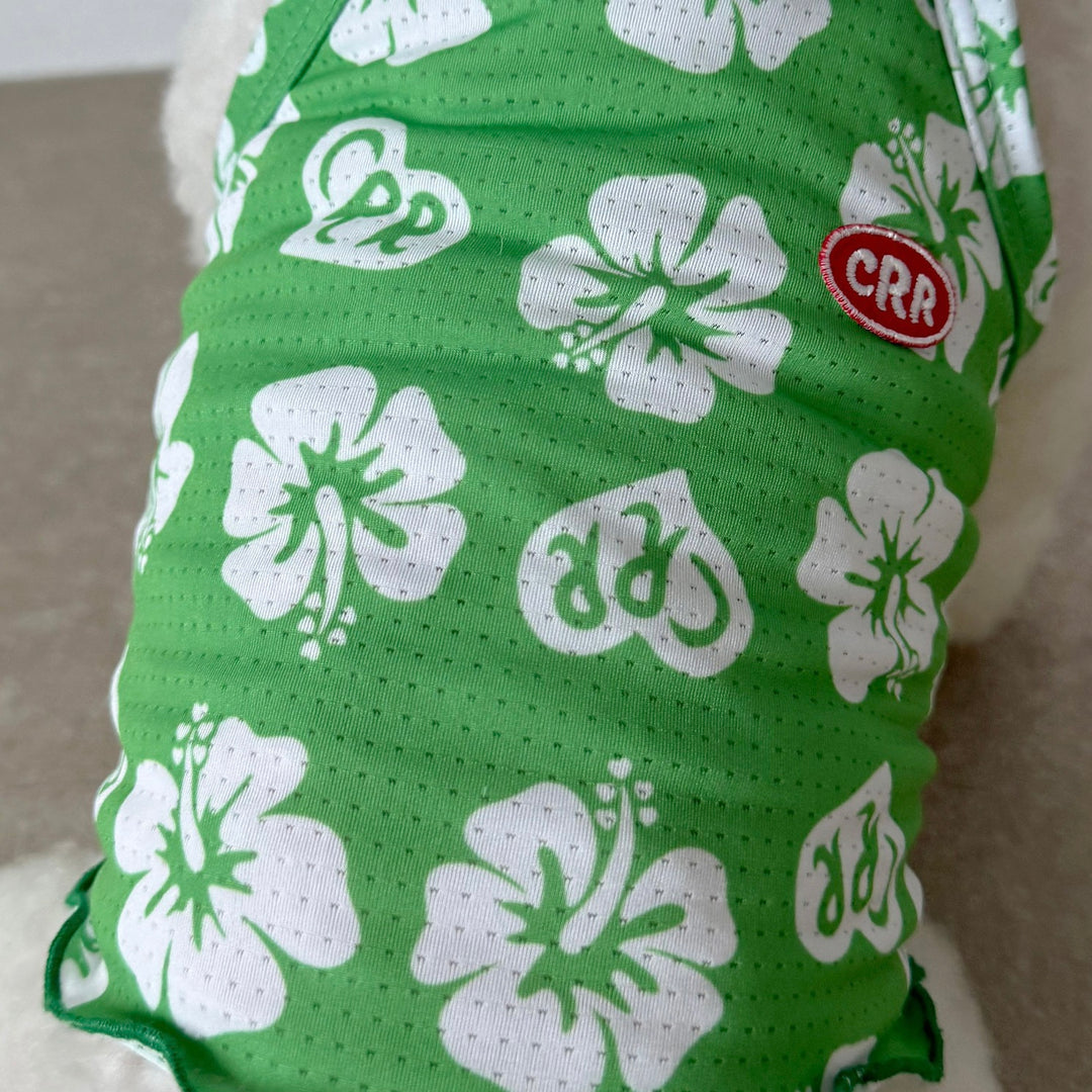 即納【CRR】Summer Hawaiian Cool Strap Top（Green）