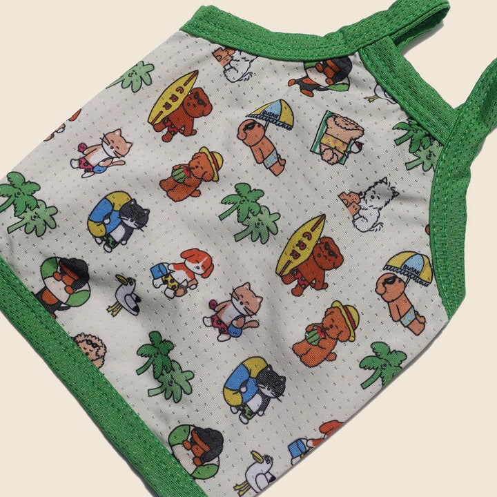 即納【CRR】Summer Vacation Cool Strap Top（Green）