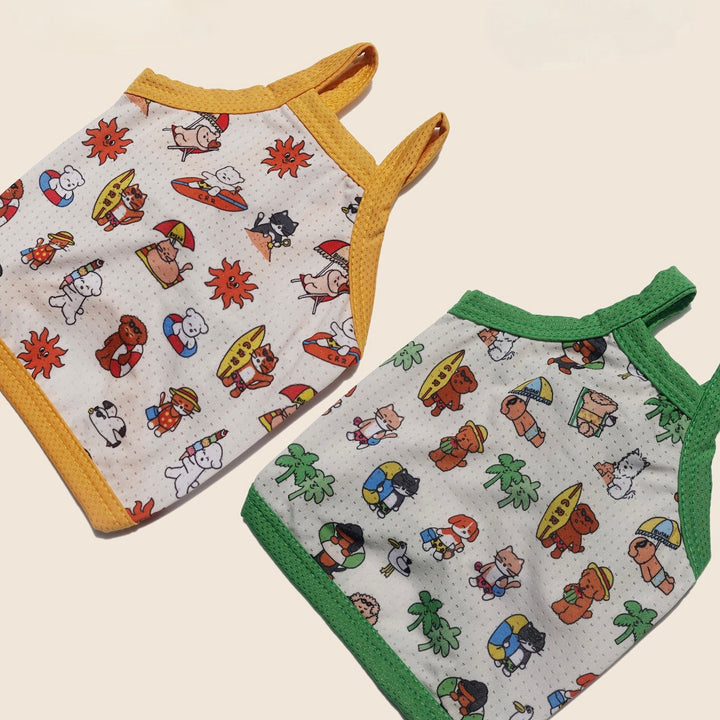 即納【CRR】Summer Vacation Cool Strap Top（Yellow）
