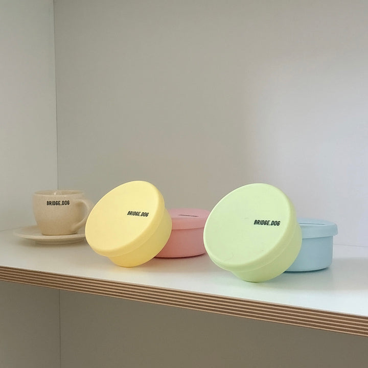 即納【BRIDGE.DOG】DOG SI RAK - SNACK BOWL（GREEN / YELLOW）（100ml）