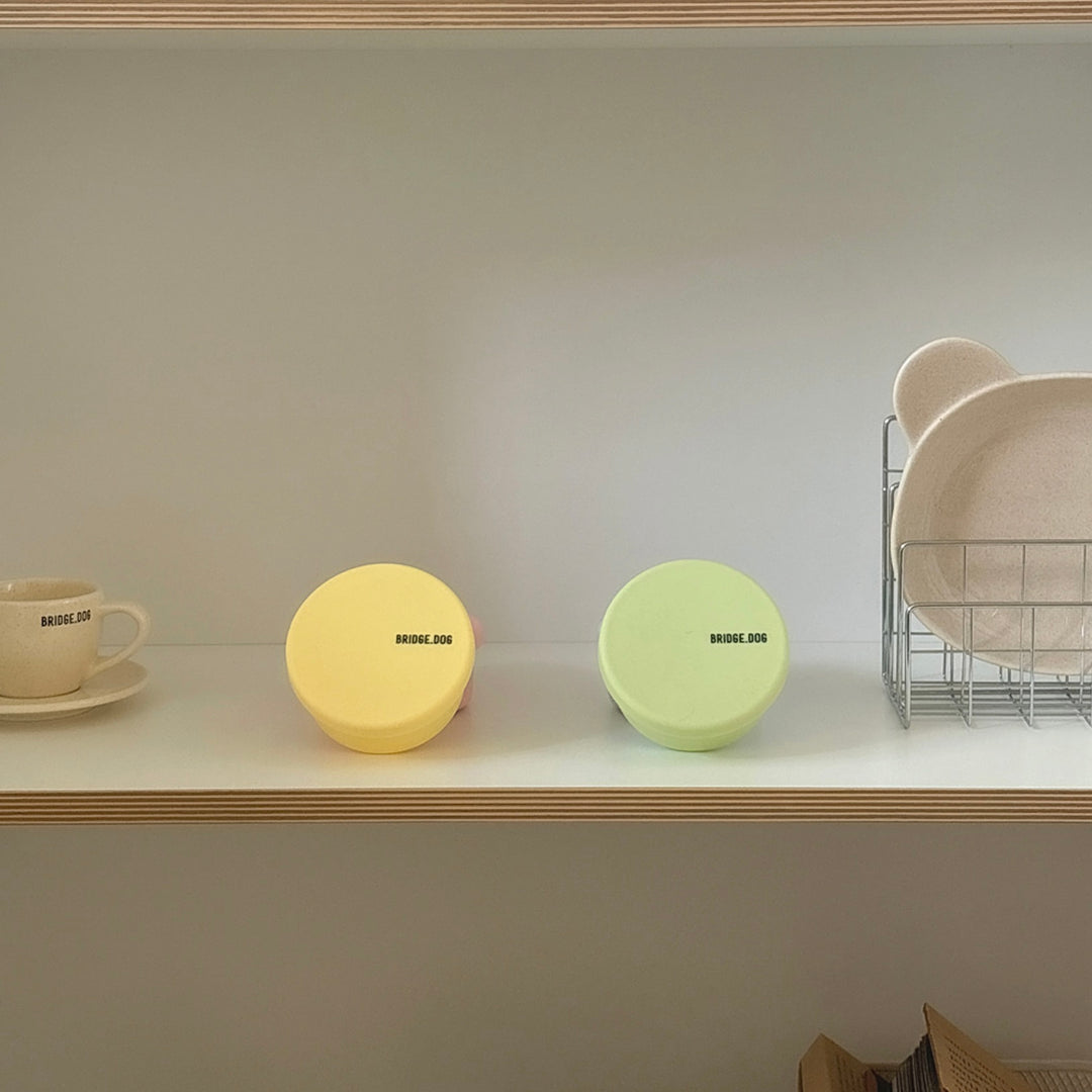 即納【BRIDGE.DOG】DOG SI RAK - SNACK BOWL（GREEN / YELLOW）（100ml）